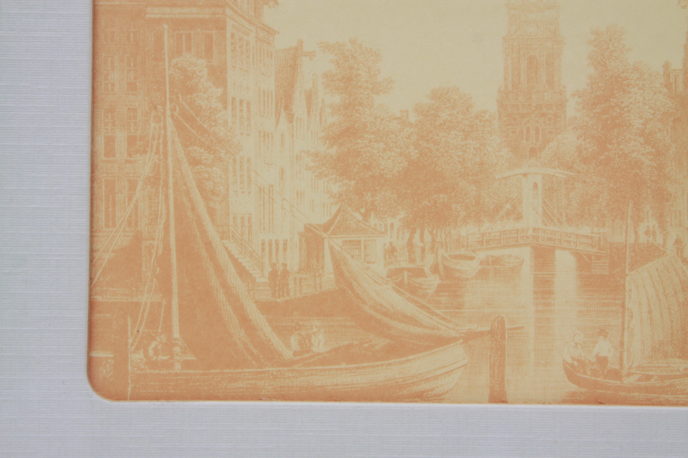 Pair of Vintage Sepia Tone Amsterdam Prints