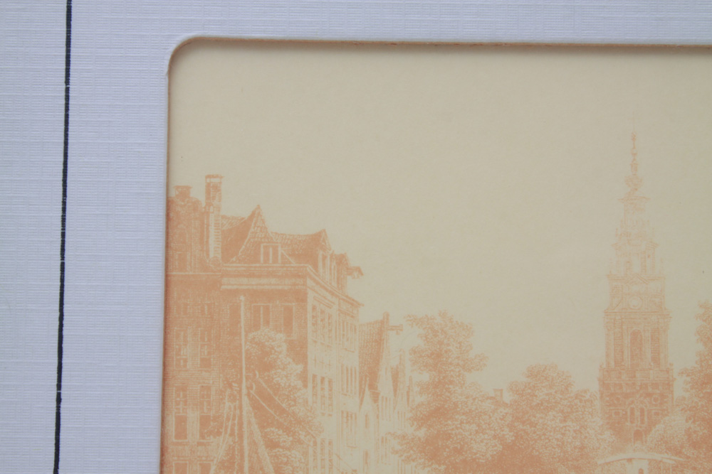 Pair of Vintage Sepia Tone Amsterdam Prints