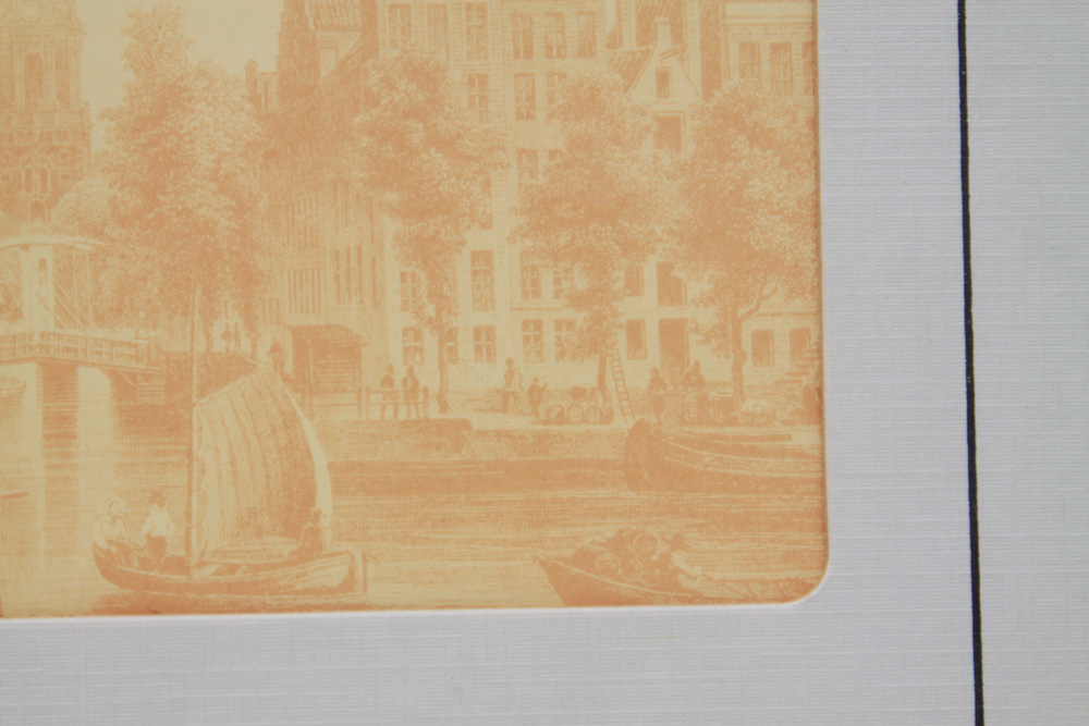 Pair of Vintage Sepia Tone Amsterdam Prints
