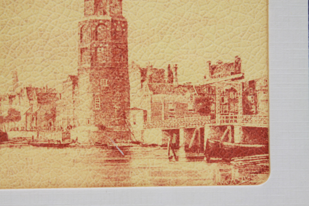 Pair of Vintage Sepia Tone Amsterdam Prints