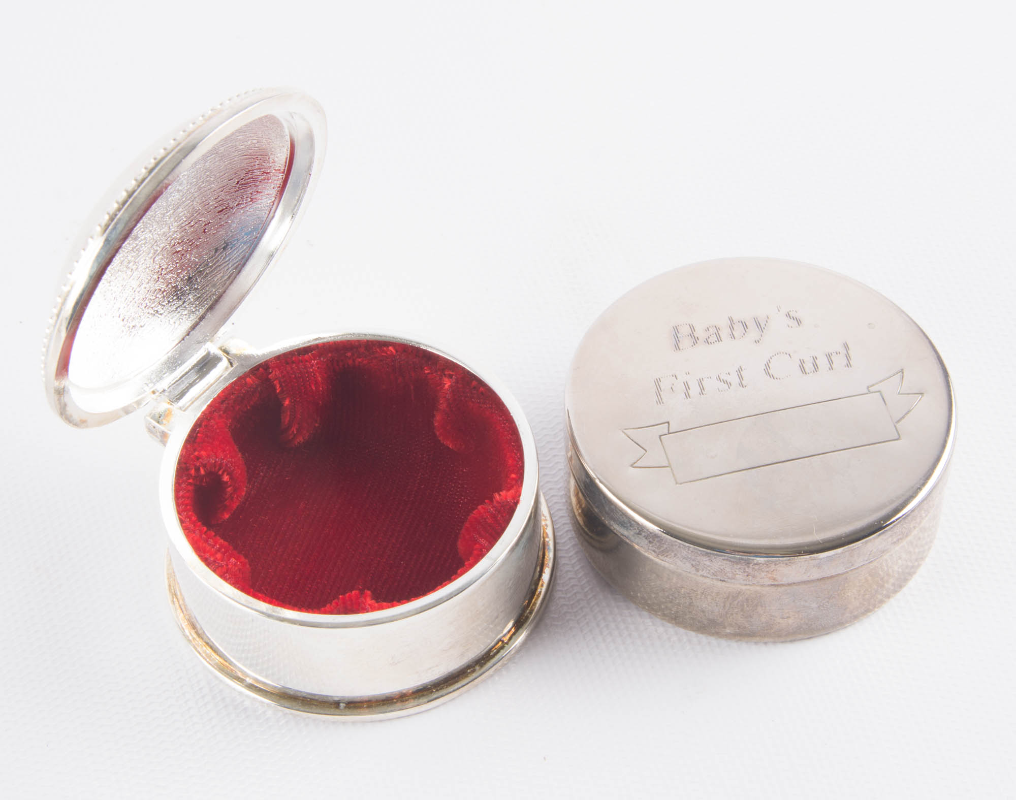 Trio of Silver Plated Nursery Decor