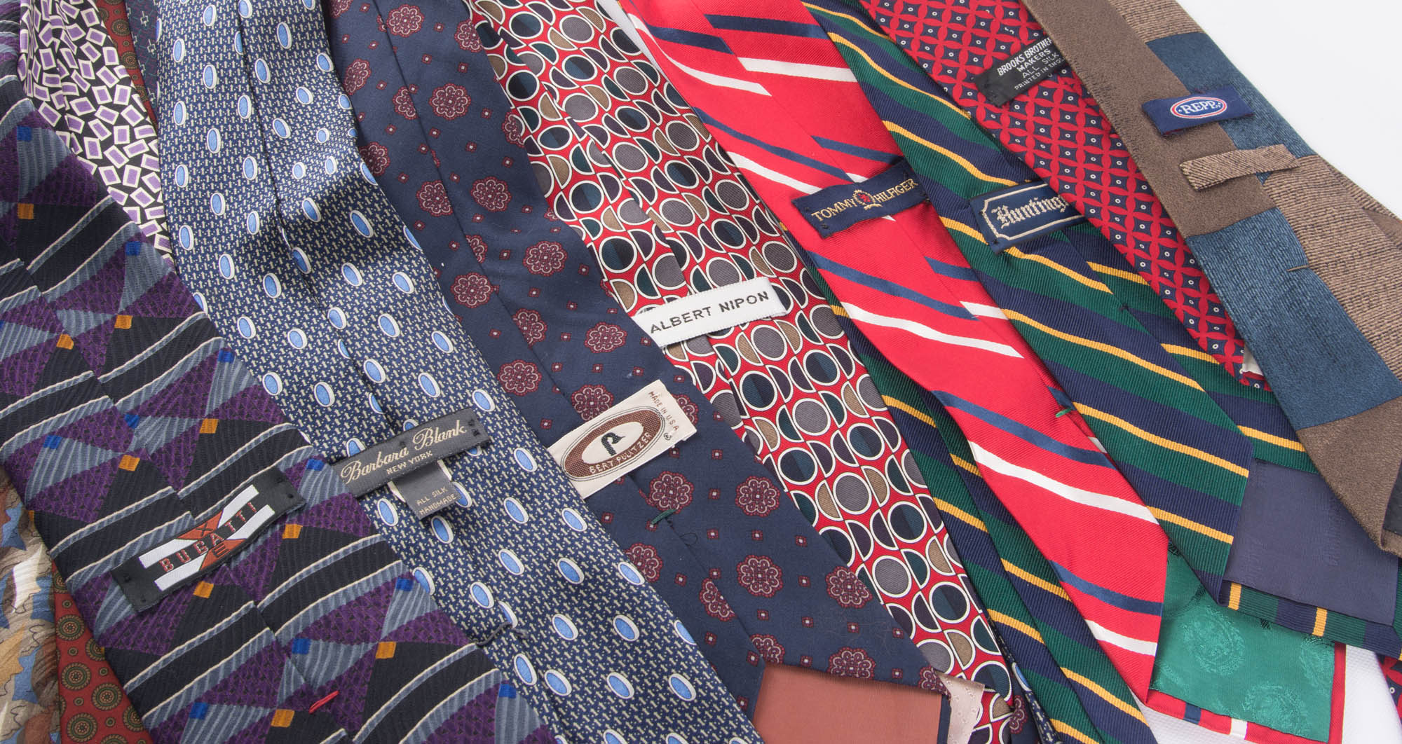 Collection of Men's Designer Ties Including Christian Dior