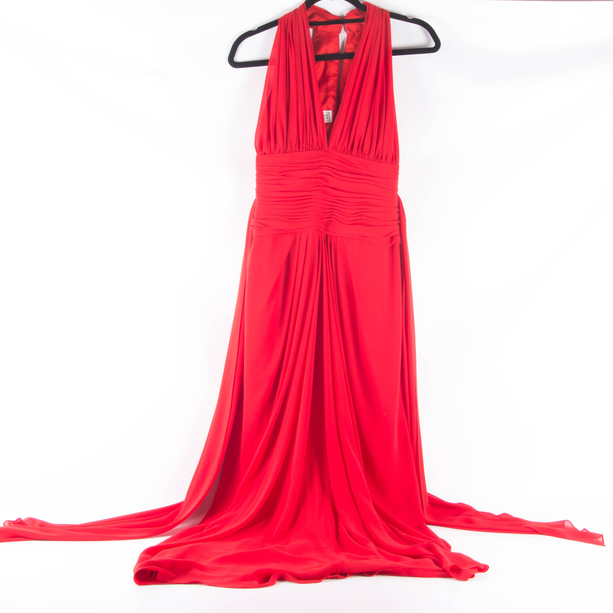A.J. Bari Red Evening Gown