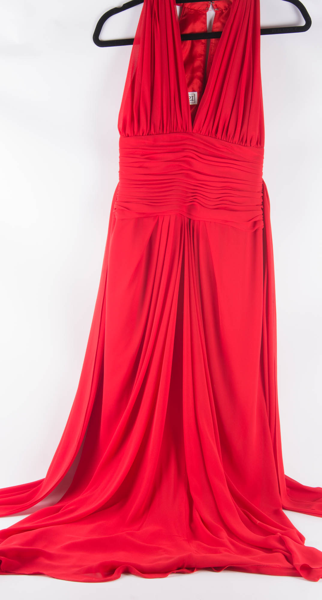 A.J. Bari Red Evening Gown