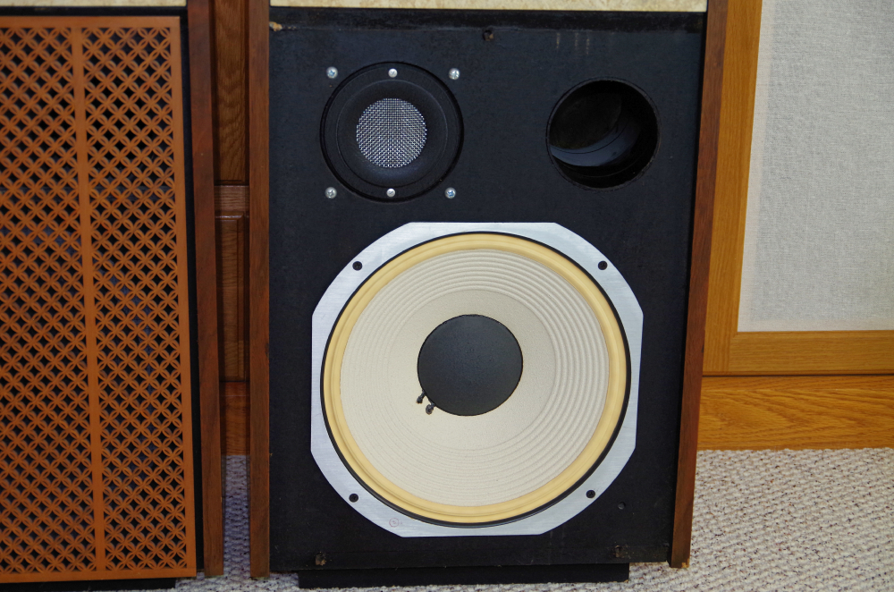 Pair of Hand-Built JBL C56 Dorian Speakers With Marble Tops