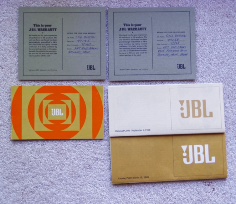 Pair of Hand-Built JBL C56 Dorian Speakers With Marble Tops