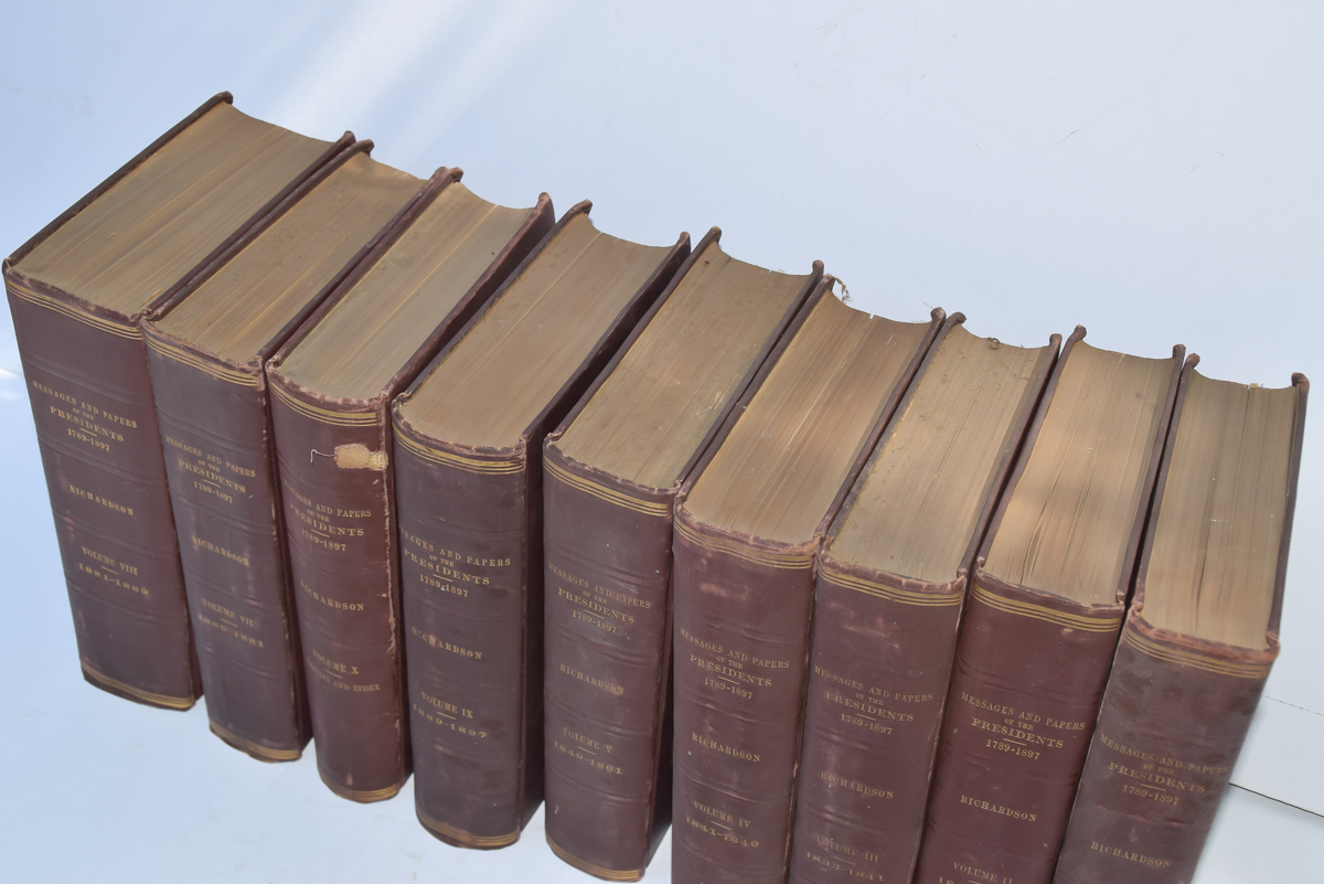 First Edition "Messages and Papers of the Presidents" Circa 1897