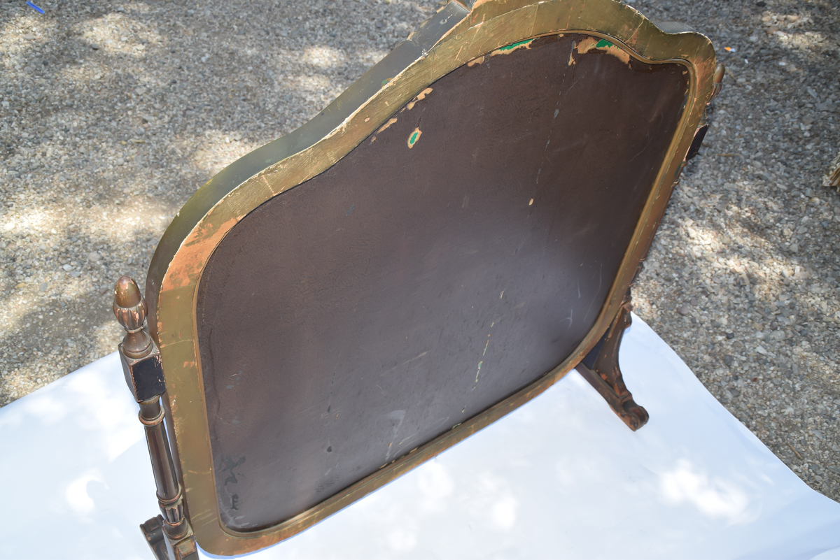 Victorian Hand Painted Fire Screen