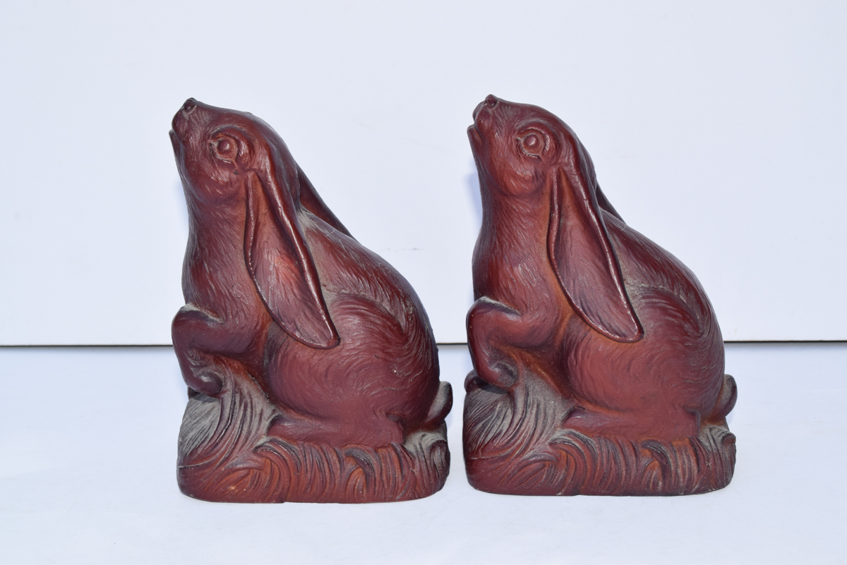 Pair of Rabbit Book Ends