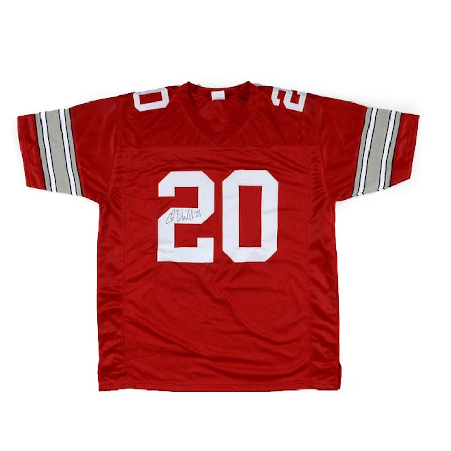 Chris "Beanie" Wells Signed Ohio State Jersey