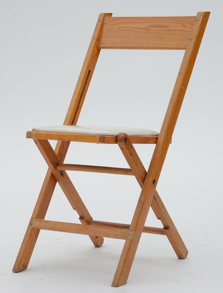 Vintage Snyder Chair Company Oak Folding Chairs
