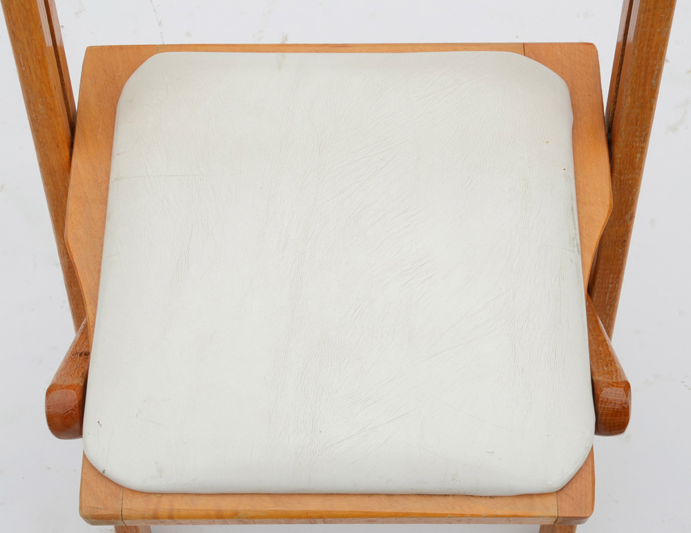 Vintage Snyder Chair Company Oak Folding Chairs