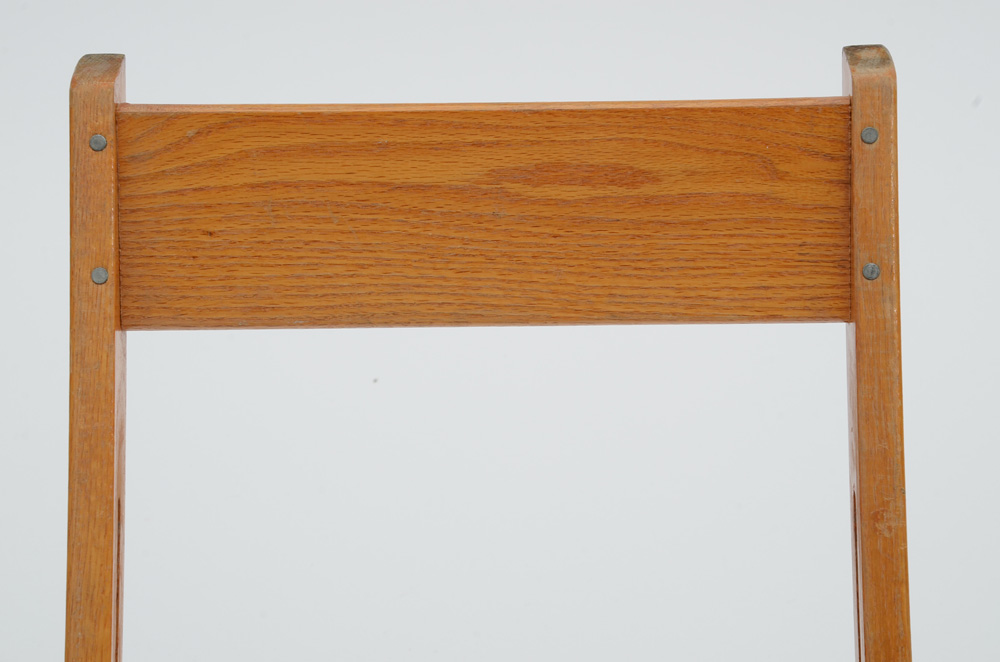 Vintage Snyder Chair Company Oak Folding Chairs