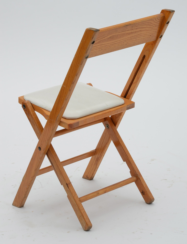 Vintage Snyder Chair Company Oak Folding Chairs