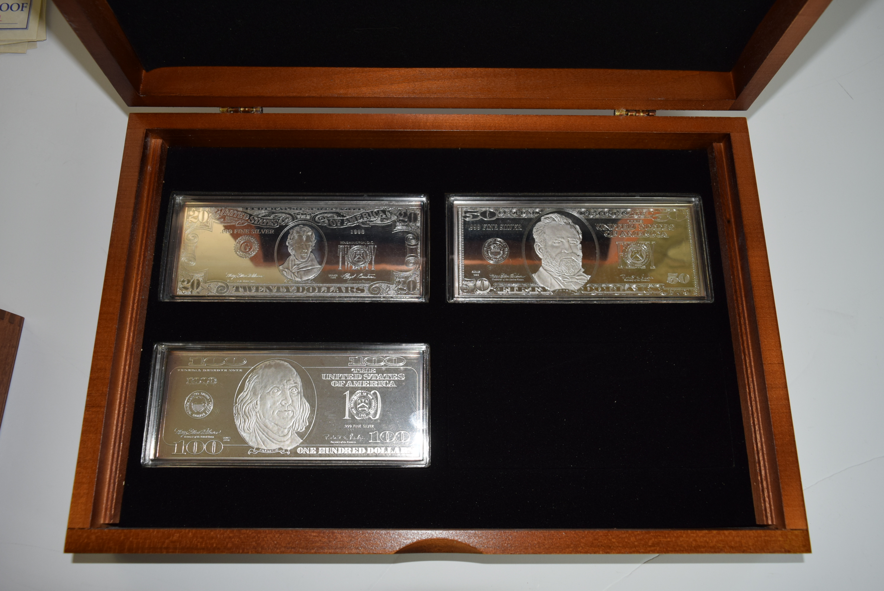 Washington Mint 1998 Collector's .999 Silver Bars in Box