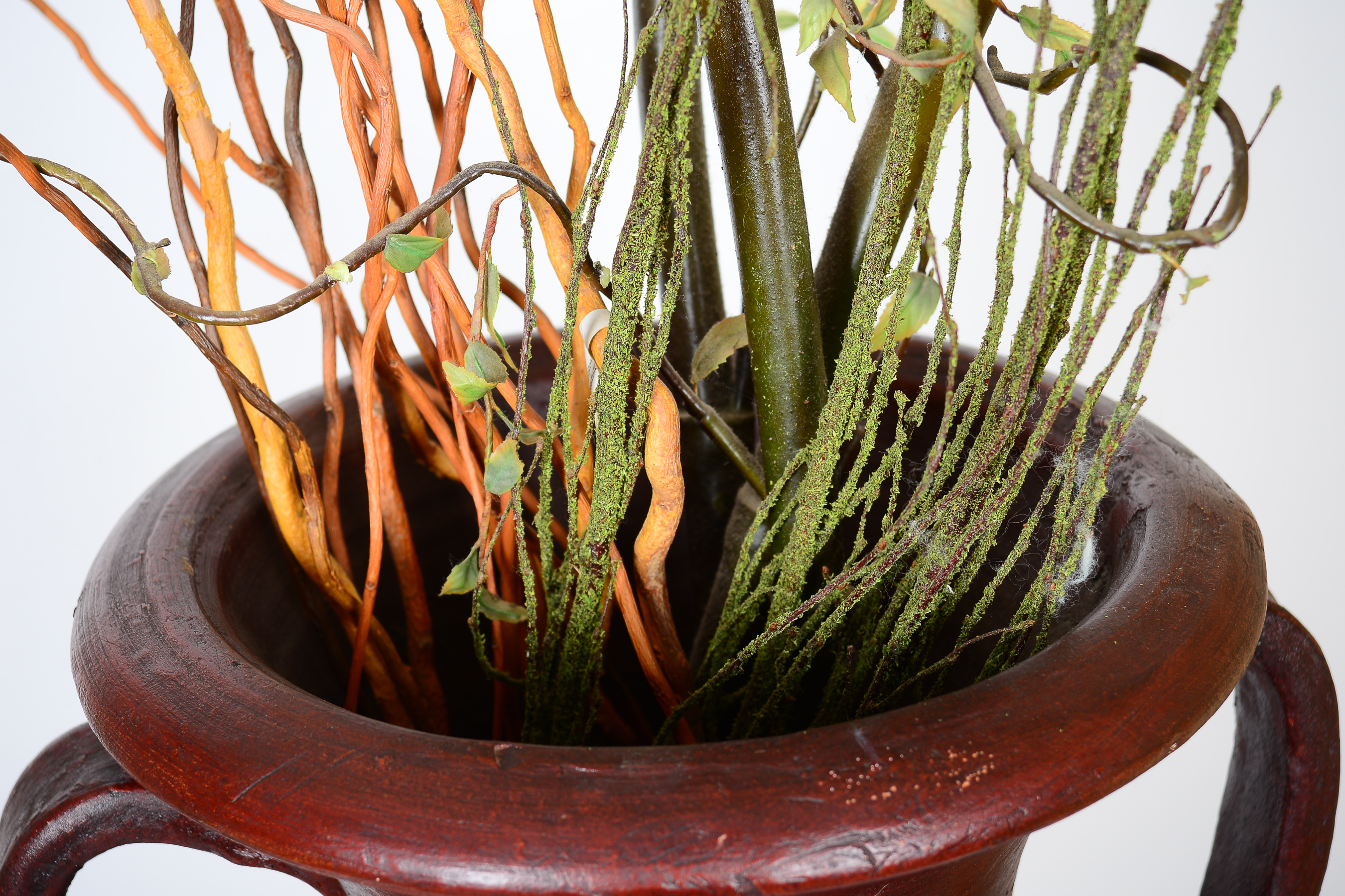 Oversized Vase with Faux Vines