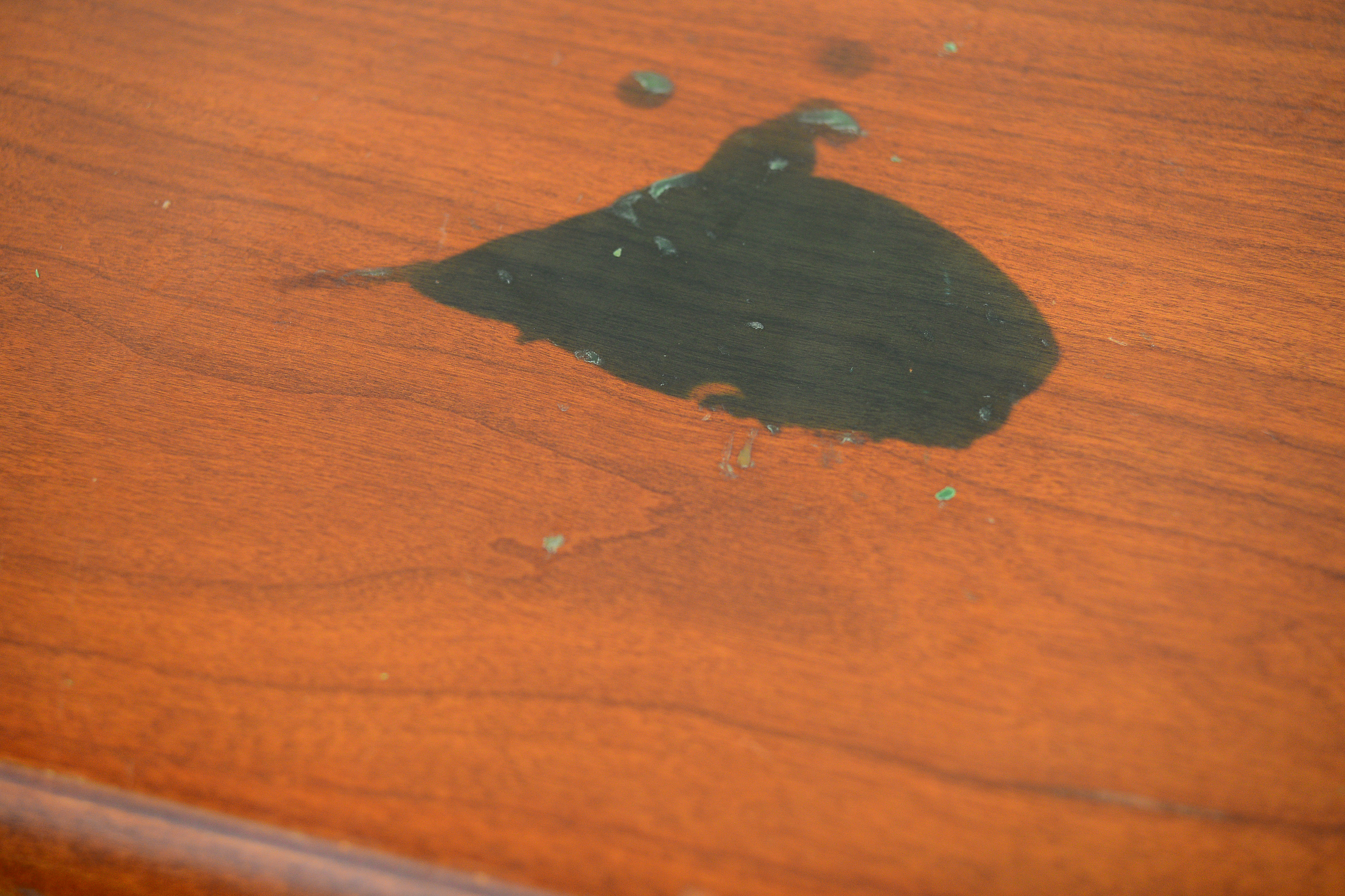 Modern Cherry Linen Press Entertainment Cabinet