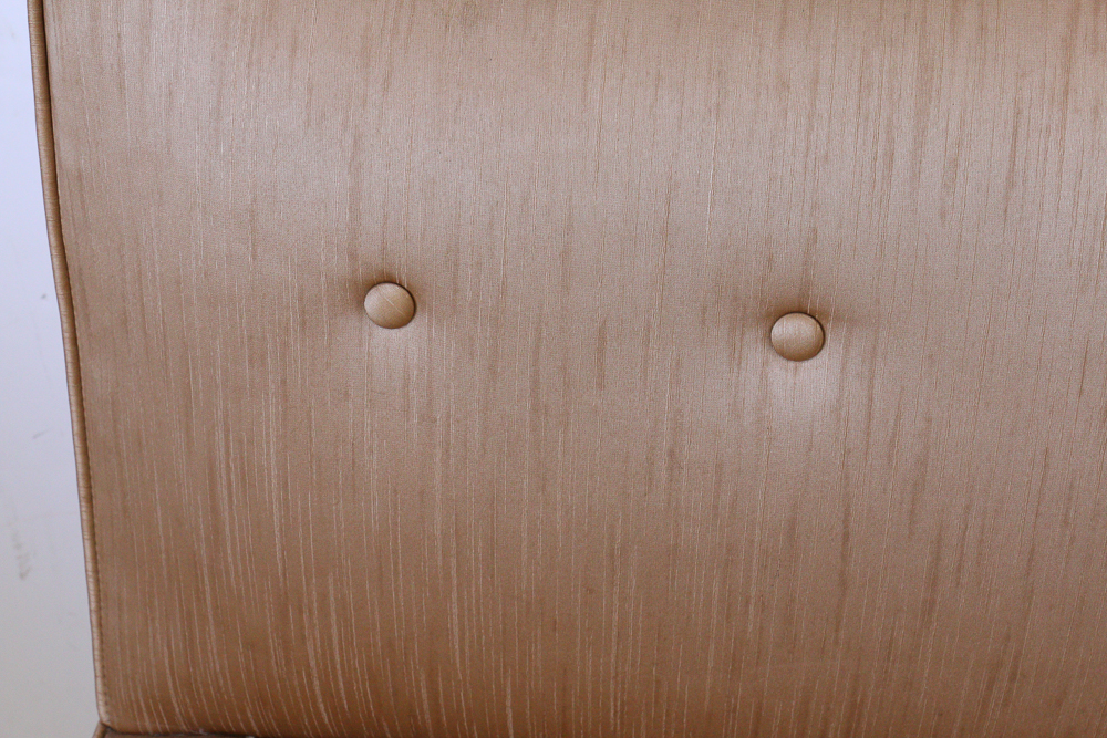 Mid-Century Tufted Vinyl Chair