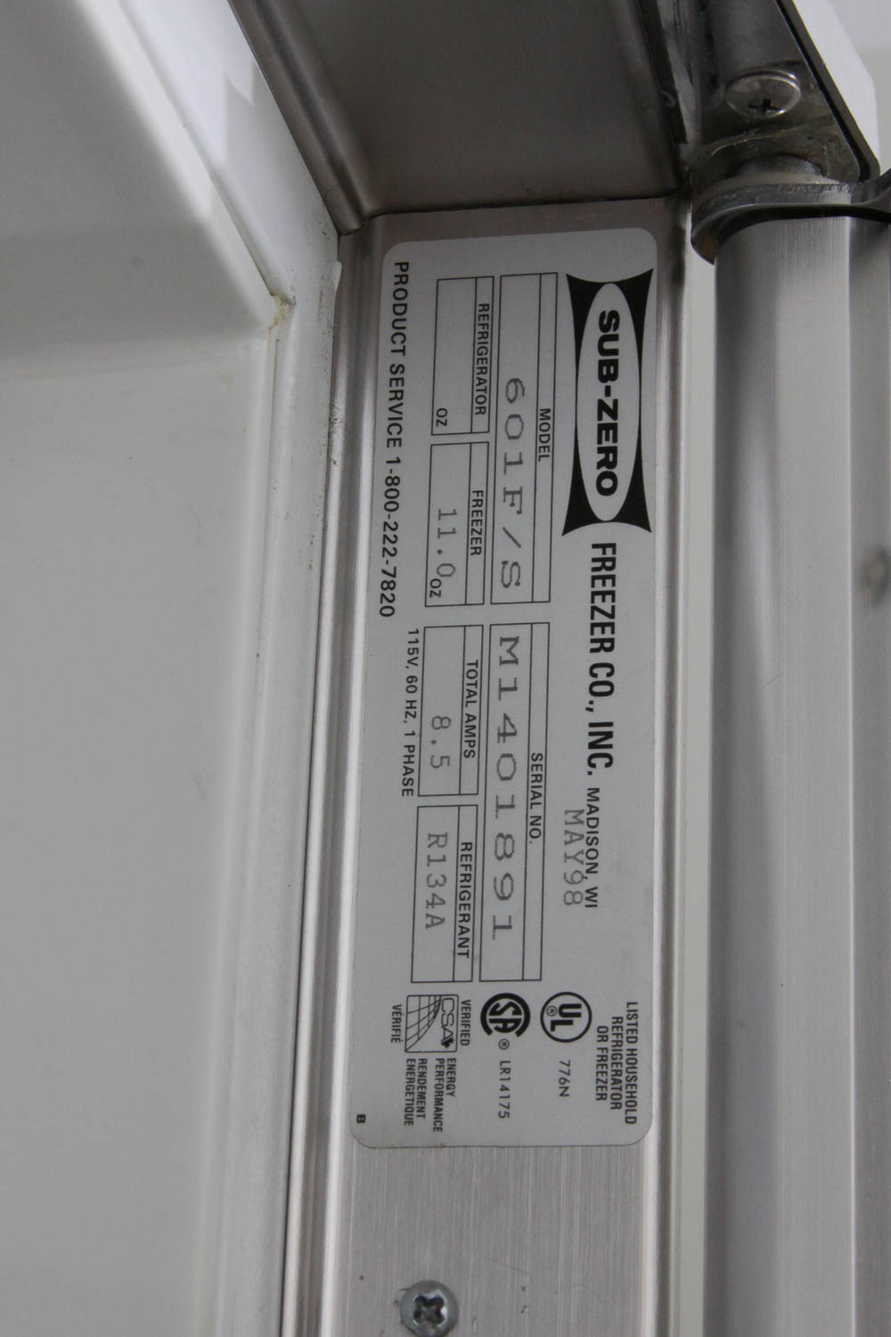 Stainless Steel Sub-Zero Refrigerator