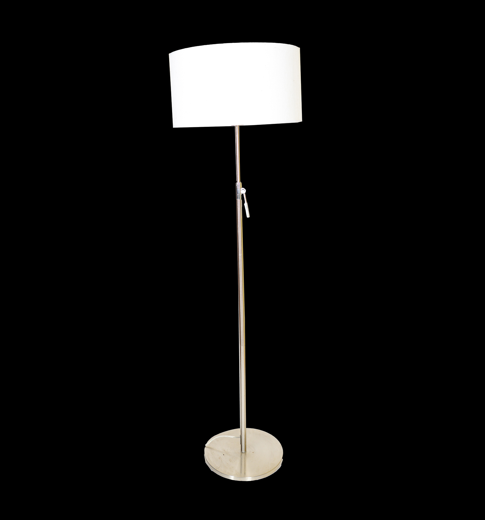 Silver Tone Floor Lamp