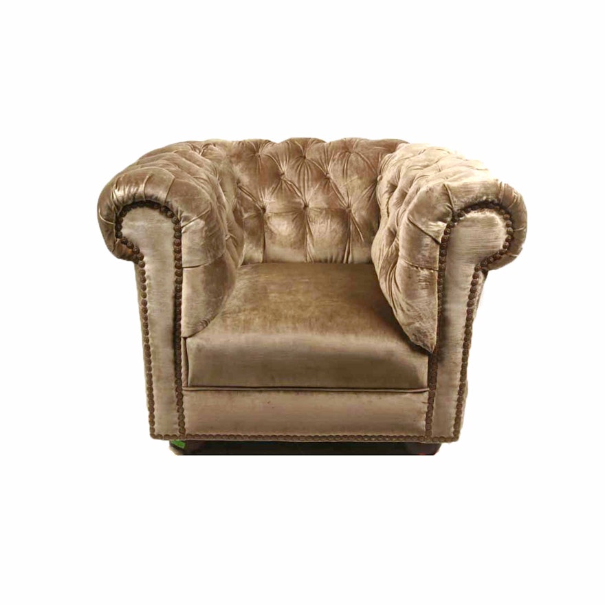Tufted Velour Chair