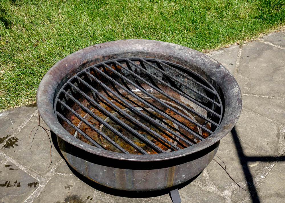 Large Round Copper Firepit