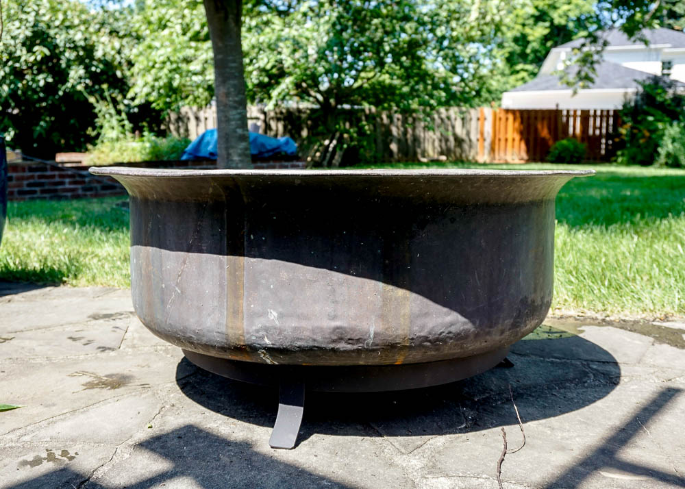Large Round Copper Firepit