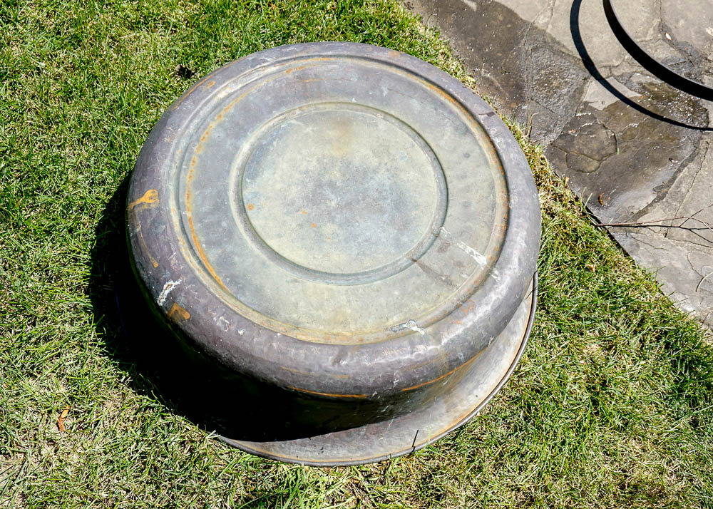 Large Round Copper Firepit