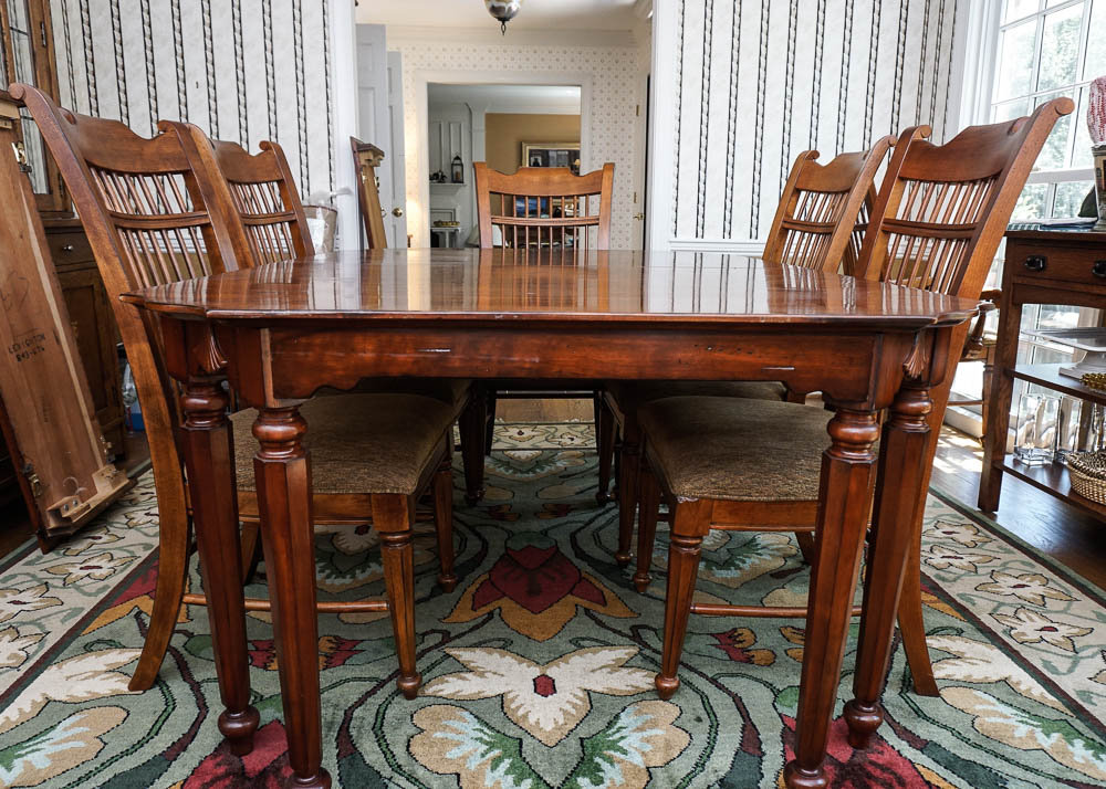 Dining Table and Eight Chairs