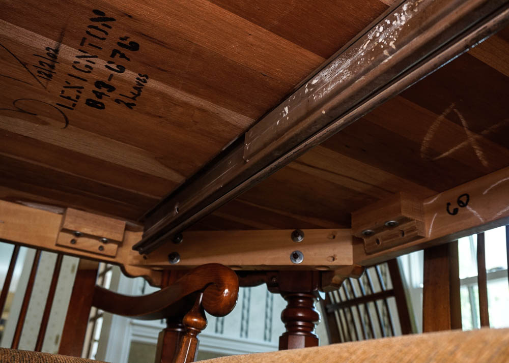 Dining Table and Eight Chairs