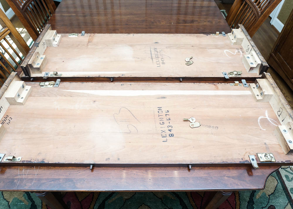 Dining Table and Eight Chairs