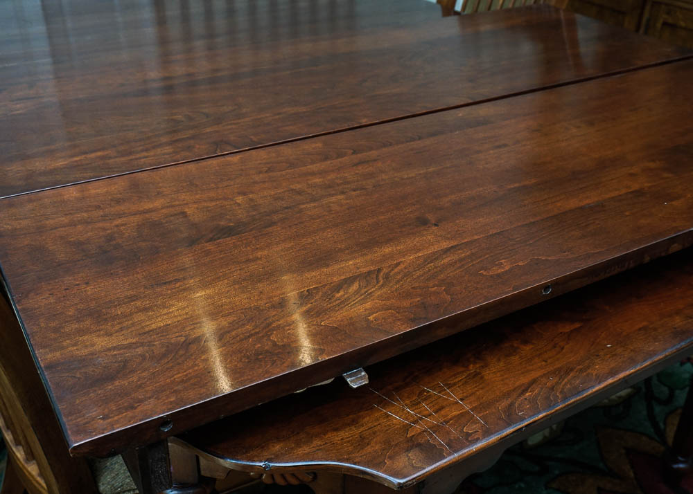 Dining Table and Eight Chairs