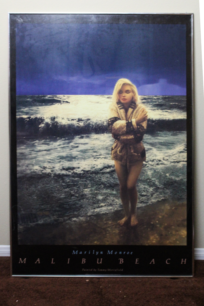Tommy MerryField "Marilyn Monroe Malibu Beach" Poster Print