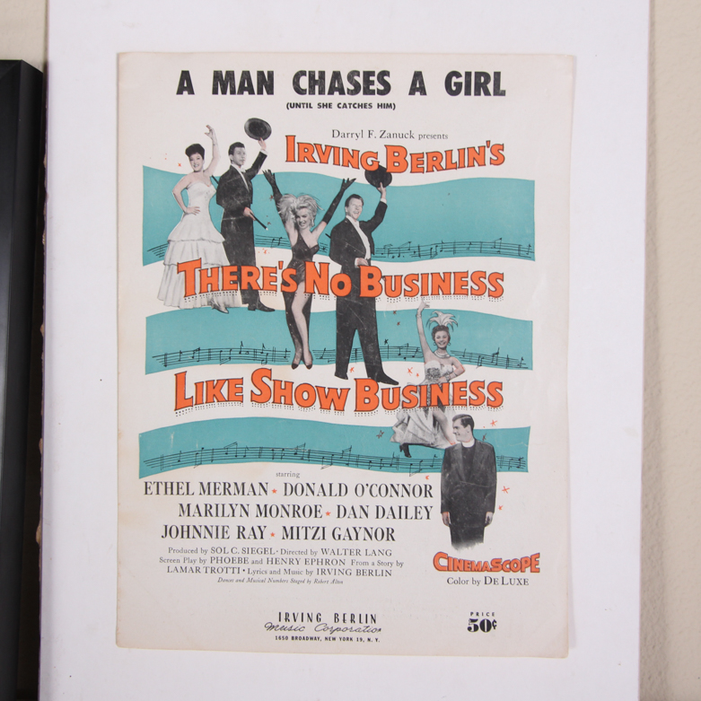 Vintage Sheet Music and Handwritten Sheet Music for "Gimme Gimme" Signed by Jeanine Tesori