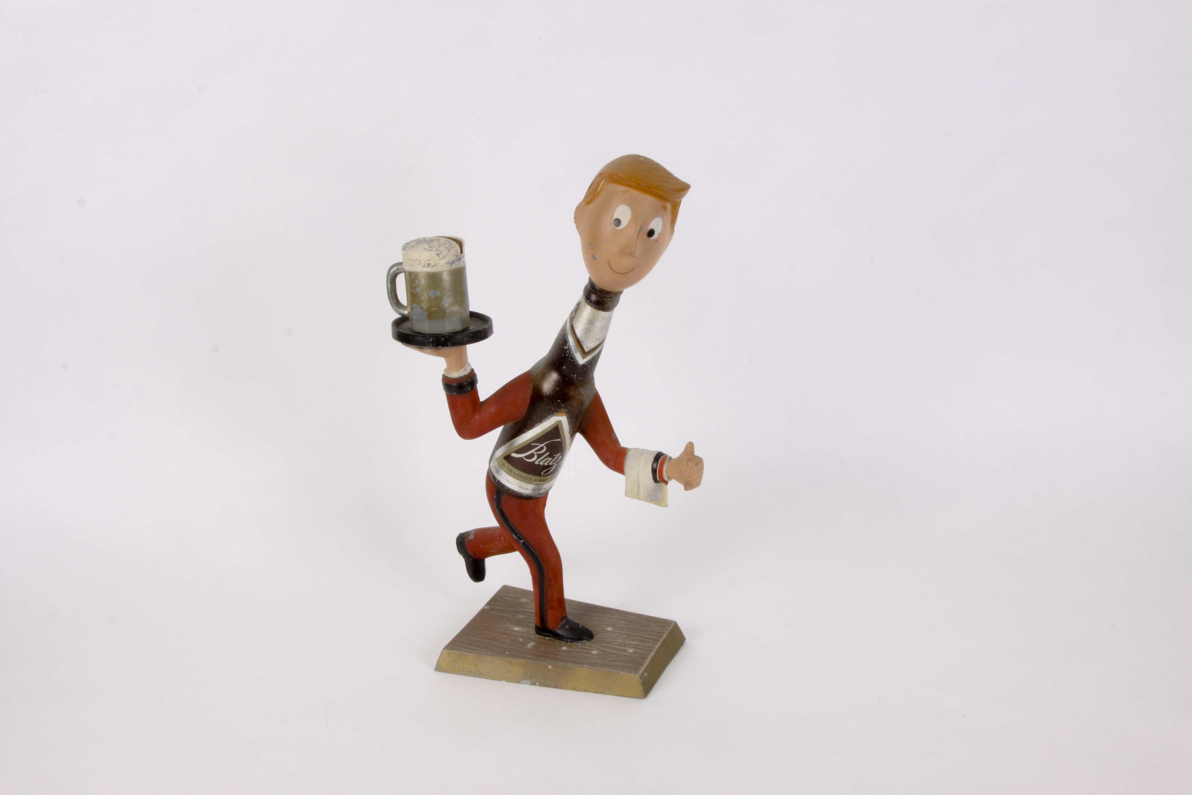Blatz Beer Bottle Man Display Figurine