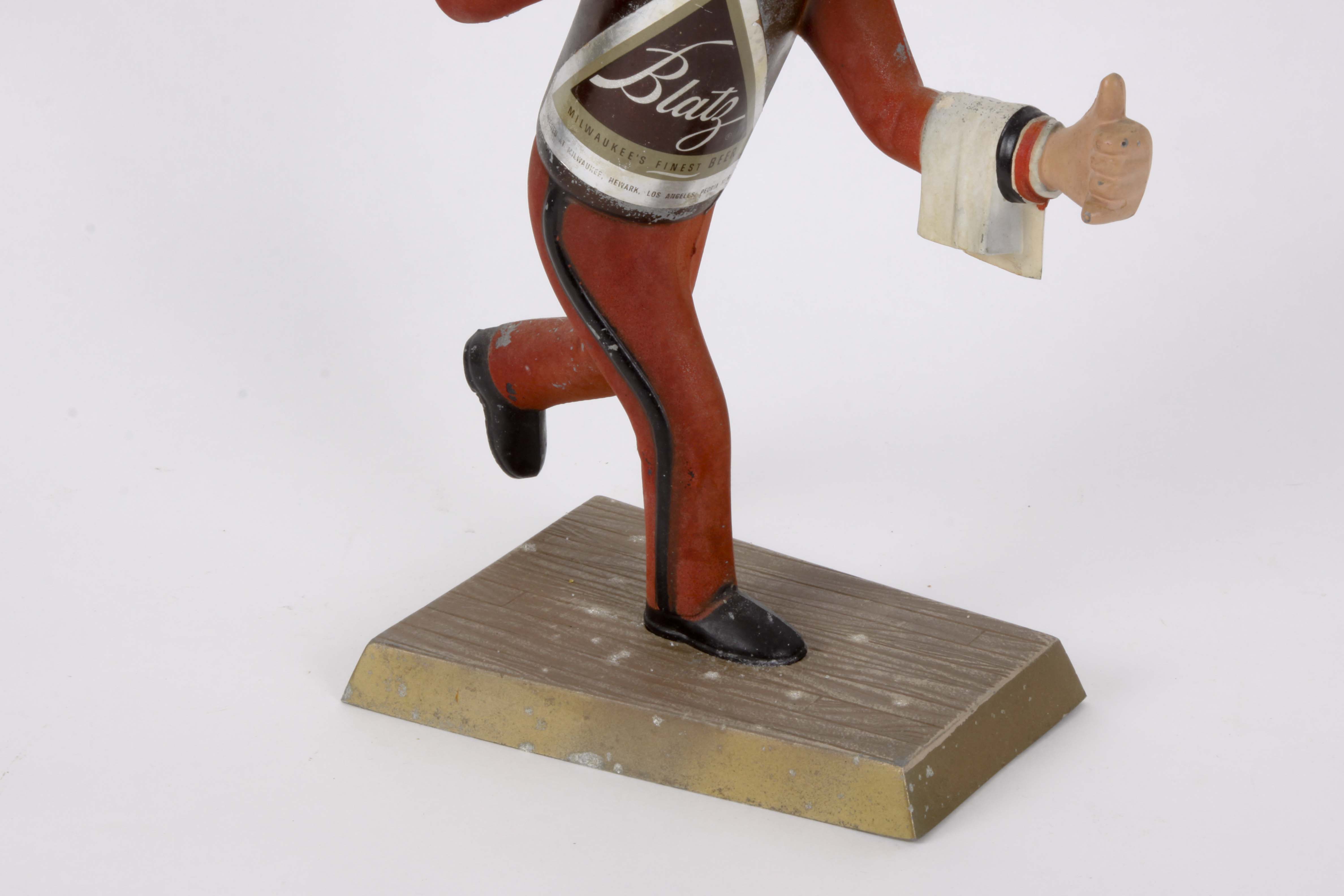 Blatz Beer Bottle Man Display Figurine