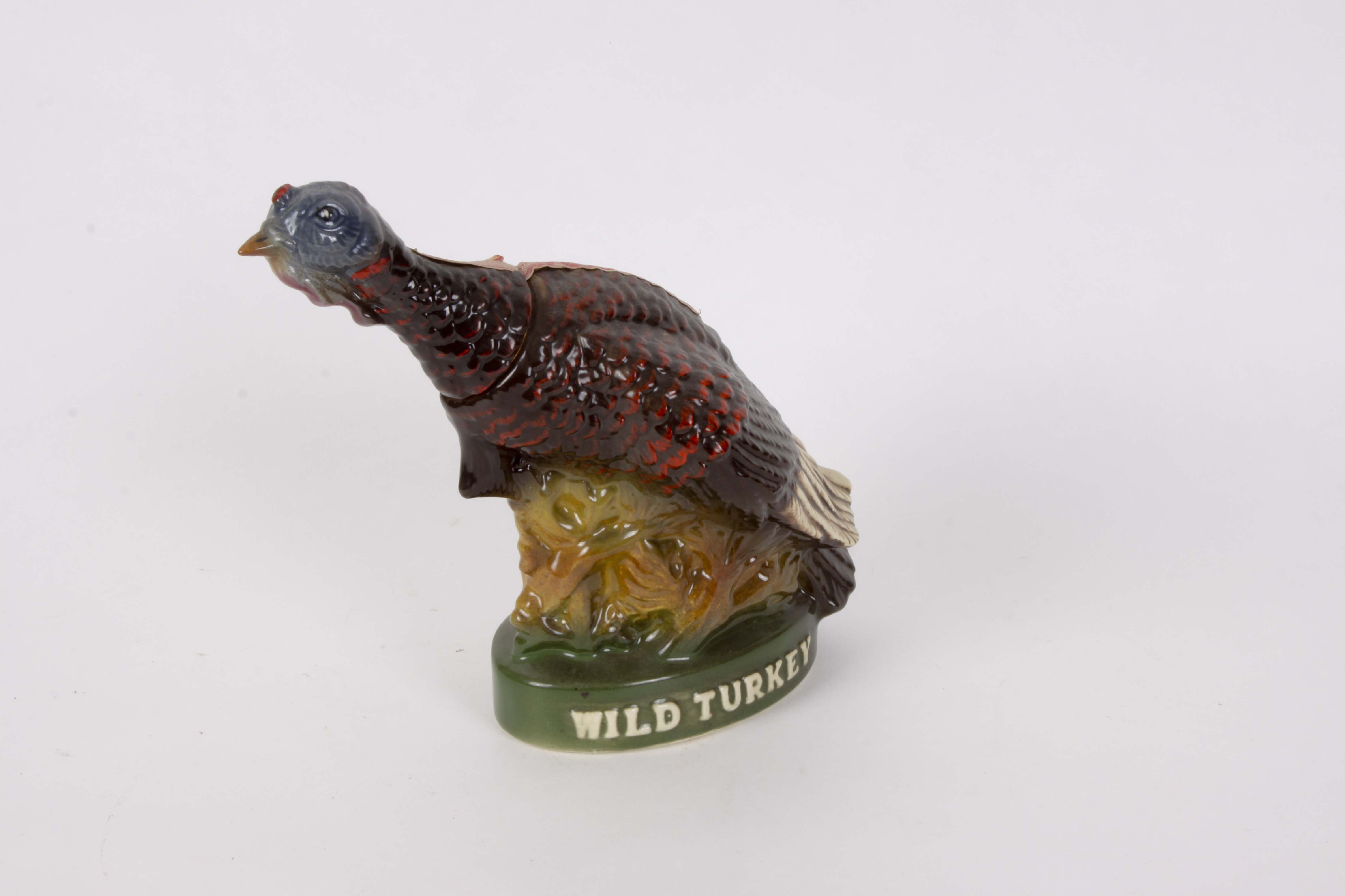 Three Ceramic Animal Whiskey Decanters