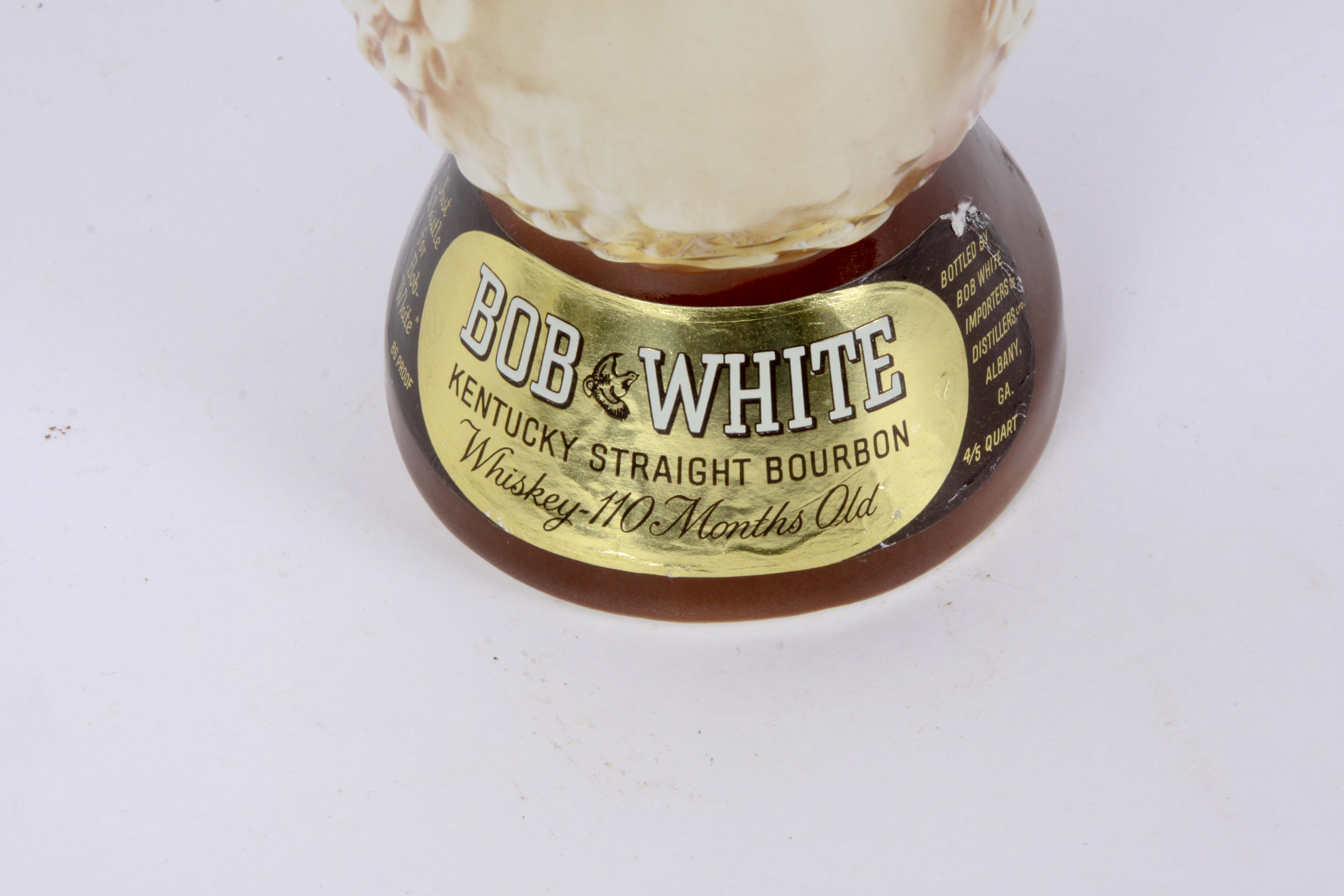 Three Ceramic Animal Whiskey Decanters