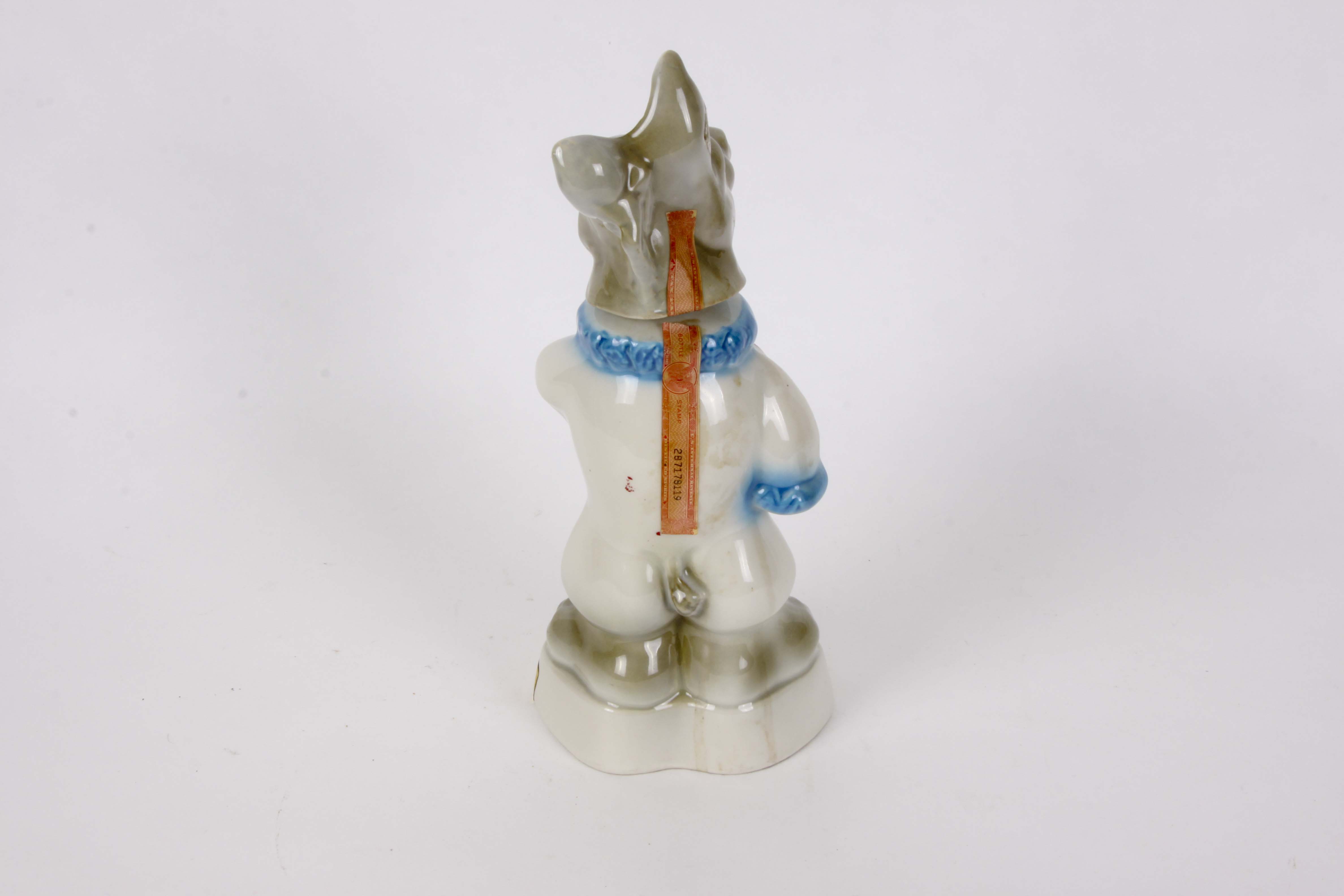 Three Ceramic Animal Whiskey Decanters