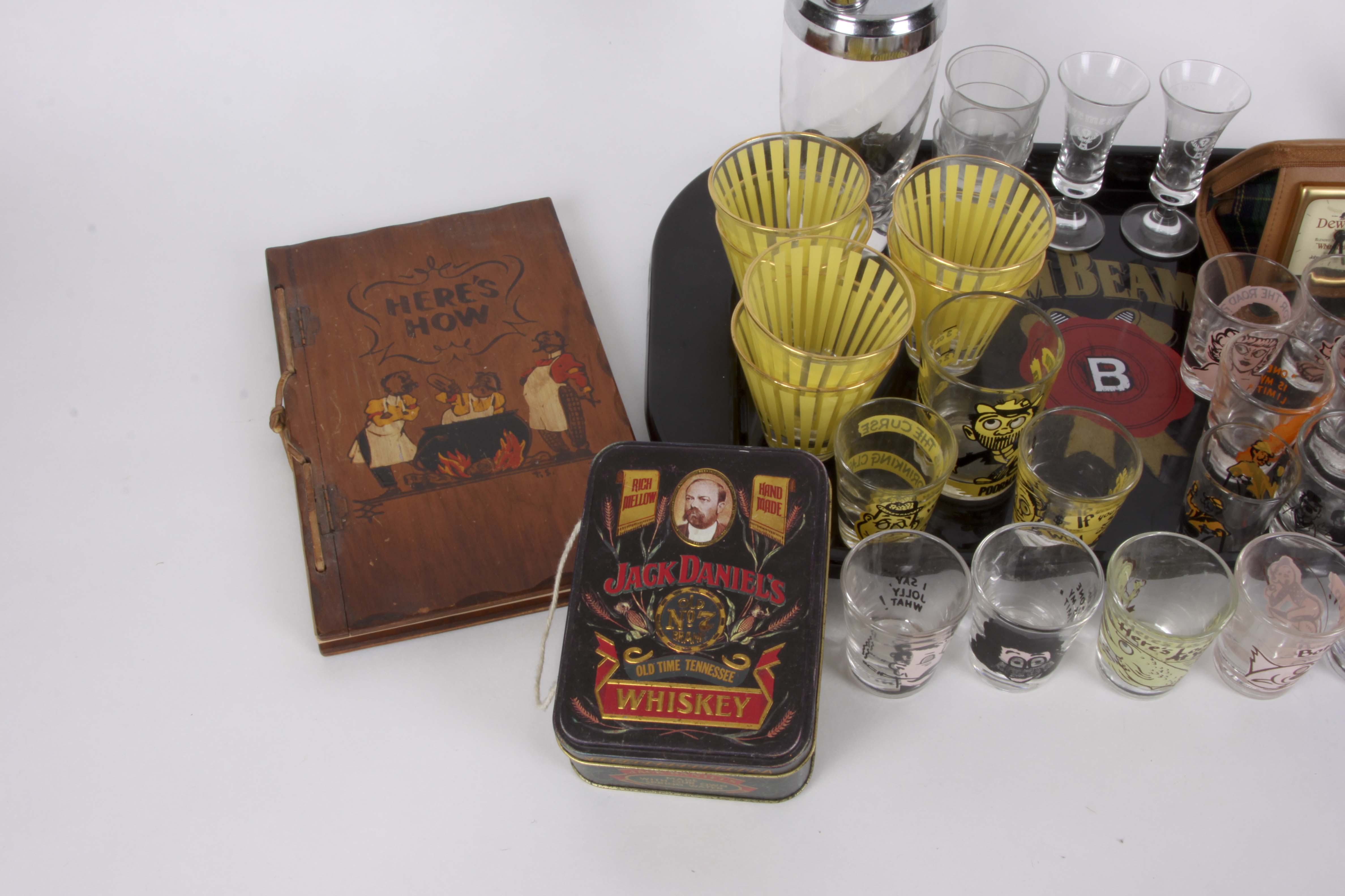 Retro Glass Barware and Accessories Group