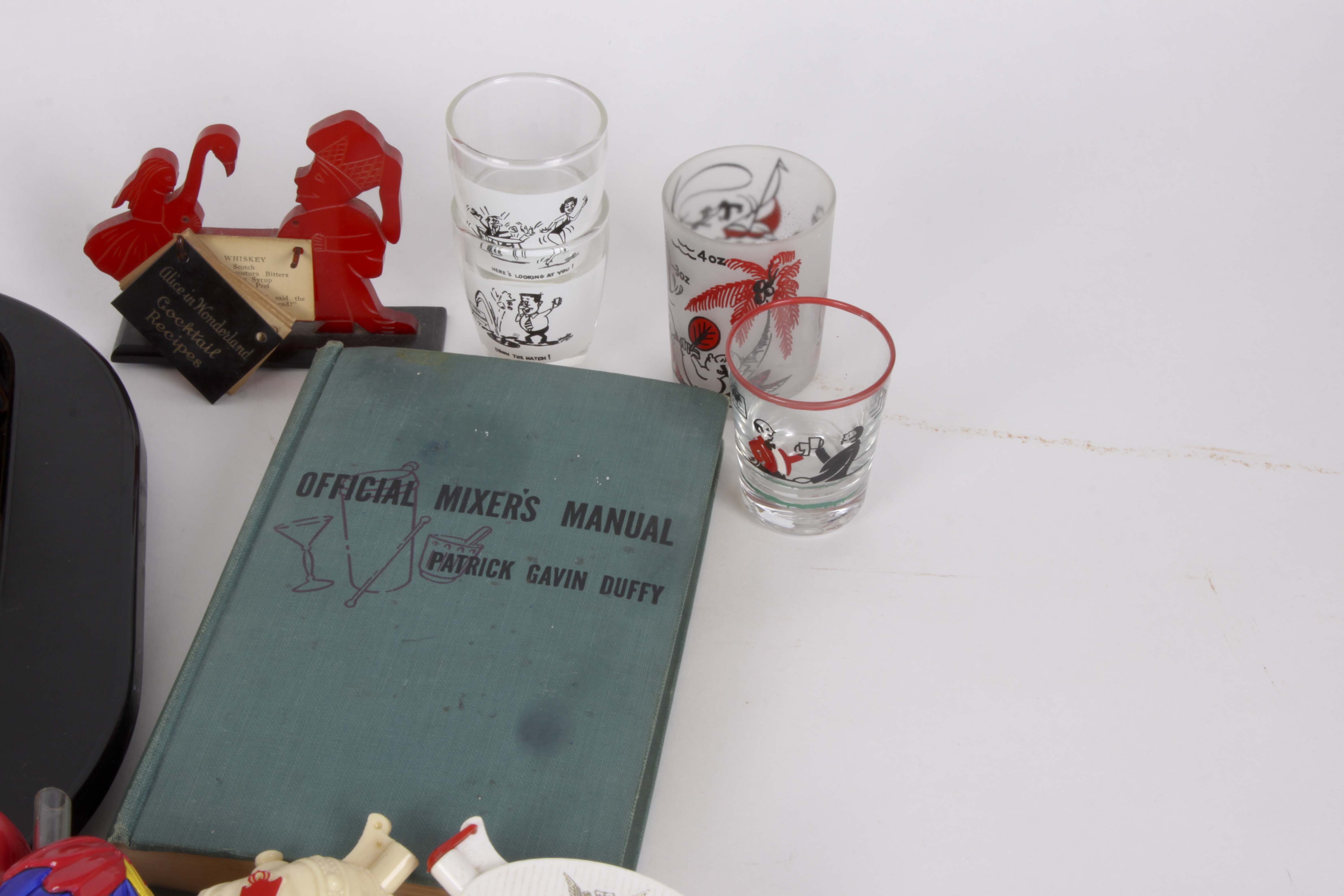 Retro Glass Barware and Accessories Group