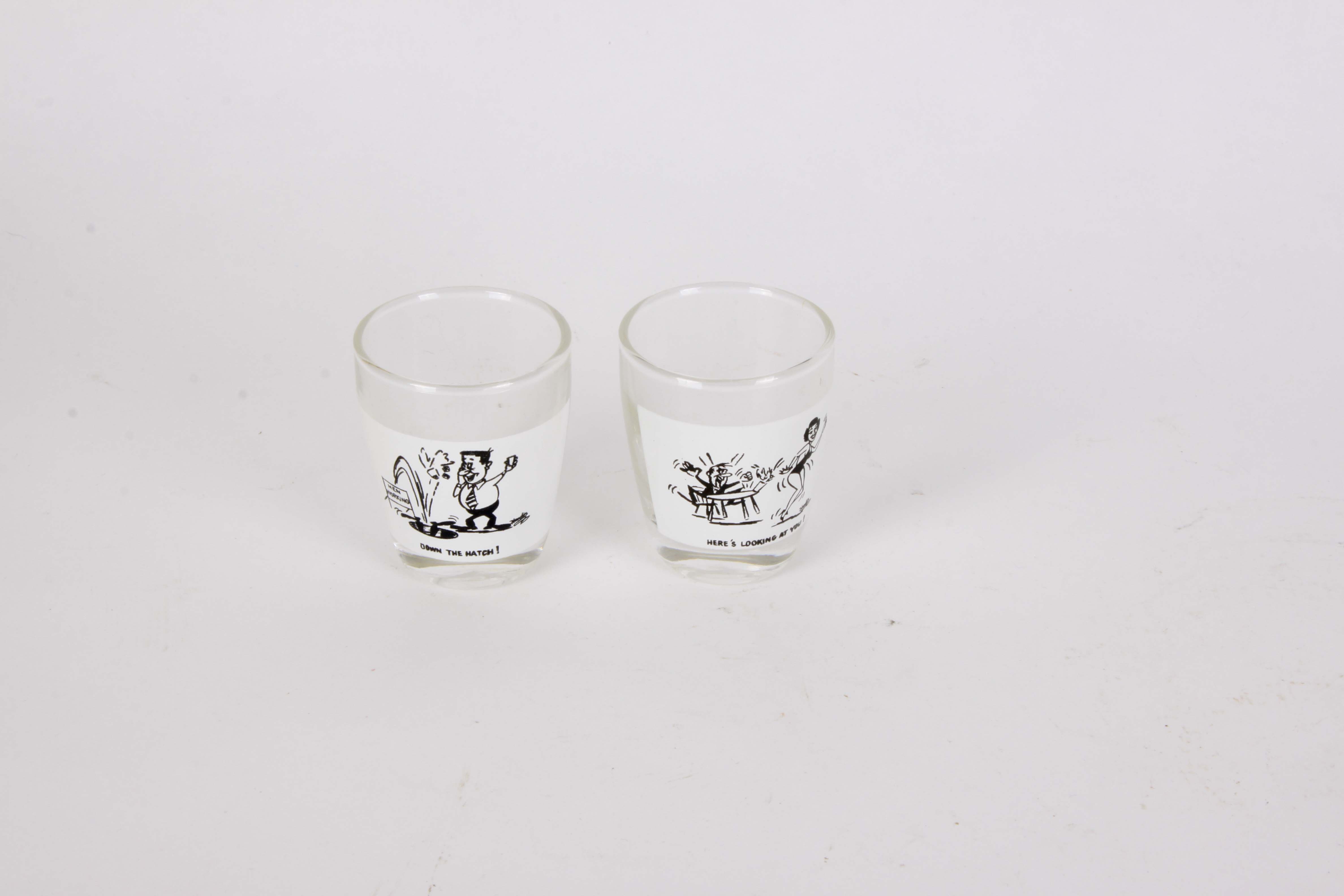 Retro Glass Barware and Accessories Group