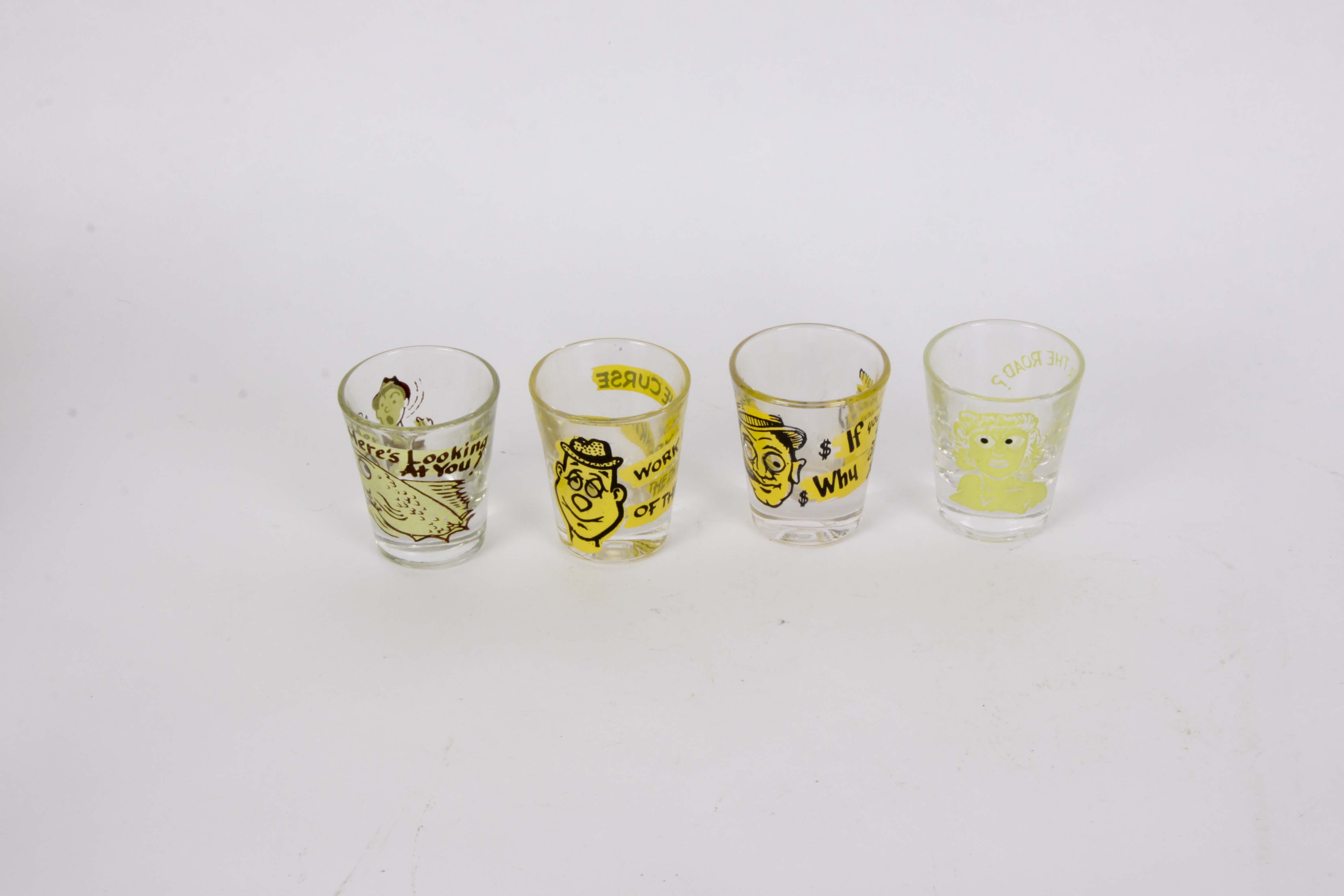 Retro Glass Barware and Accessories Group
