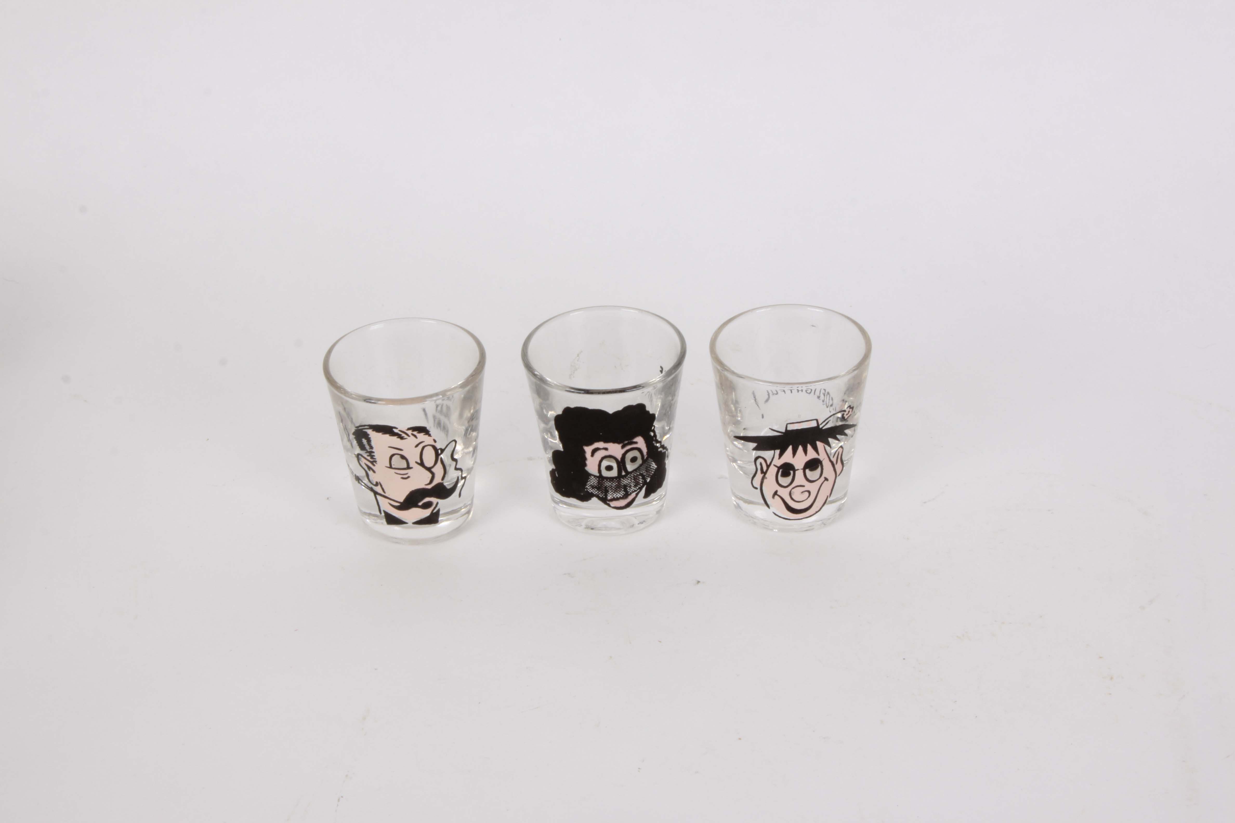 Retro Glass Barware and Accessories Group