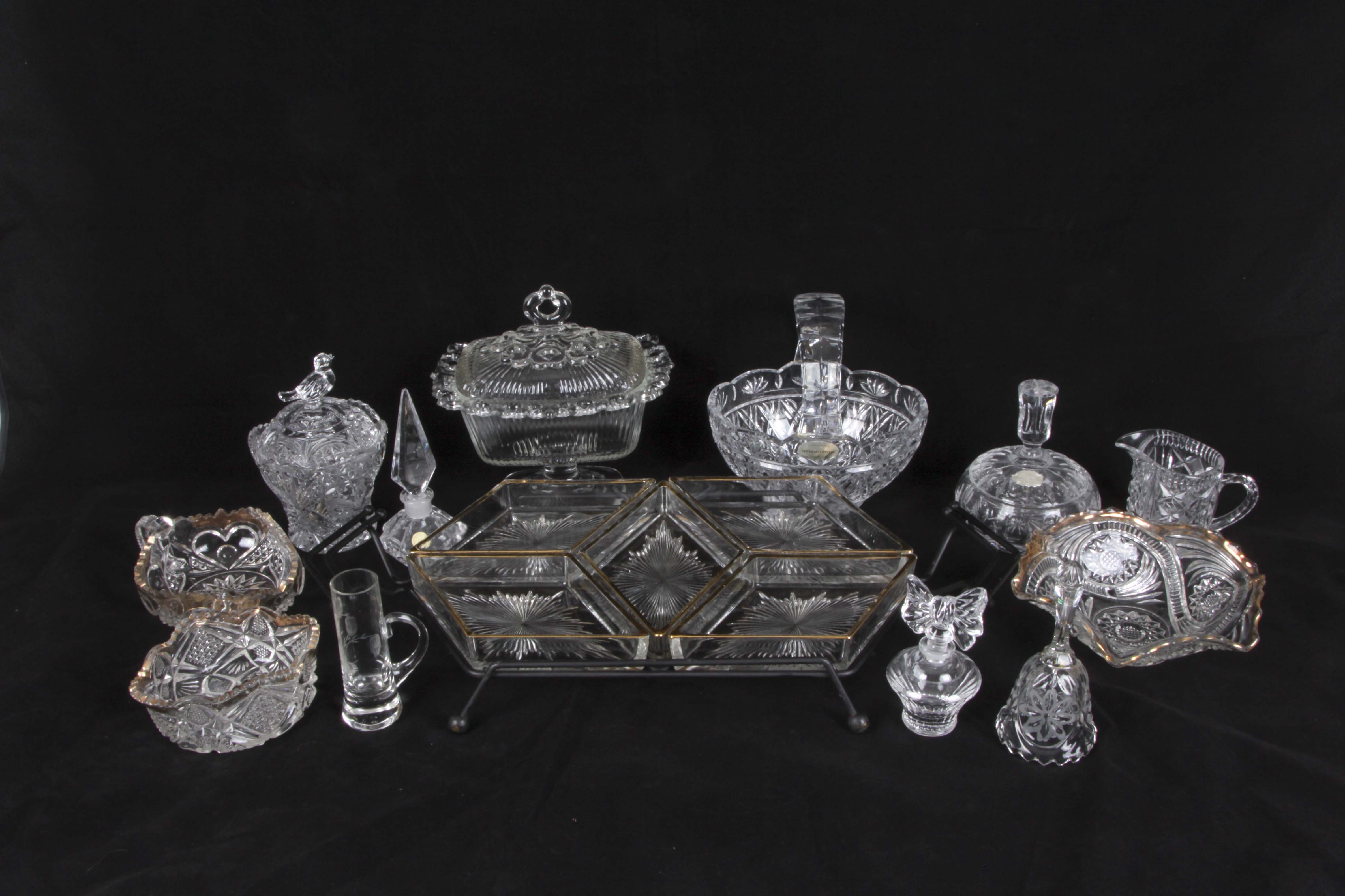Vintage Decorative Glass and Crystal Decor