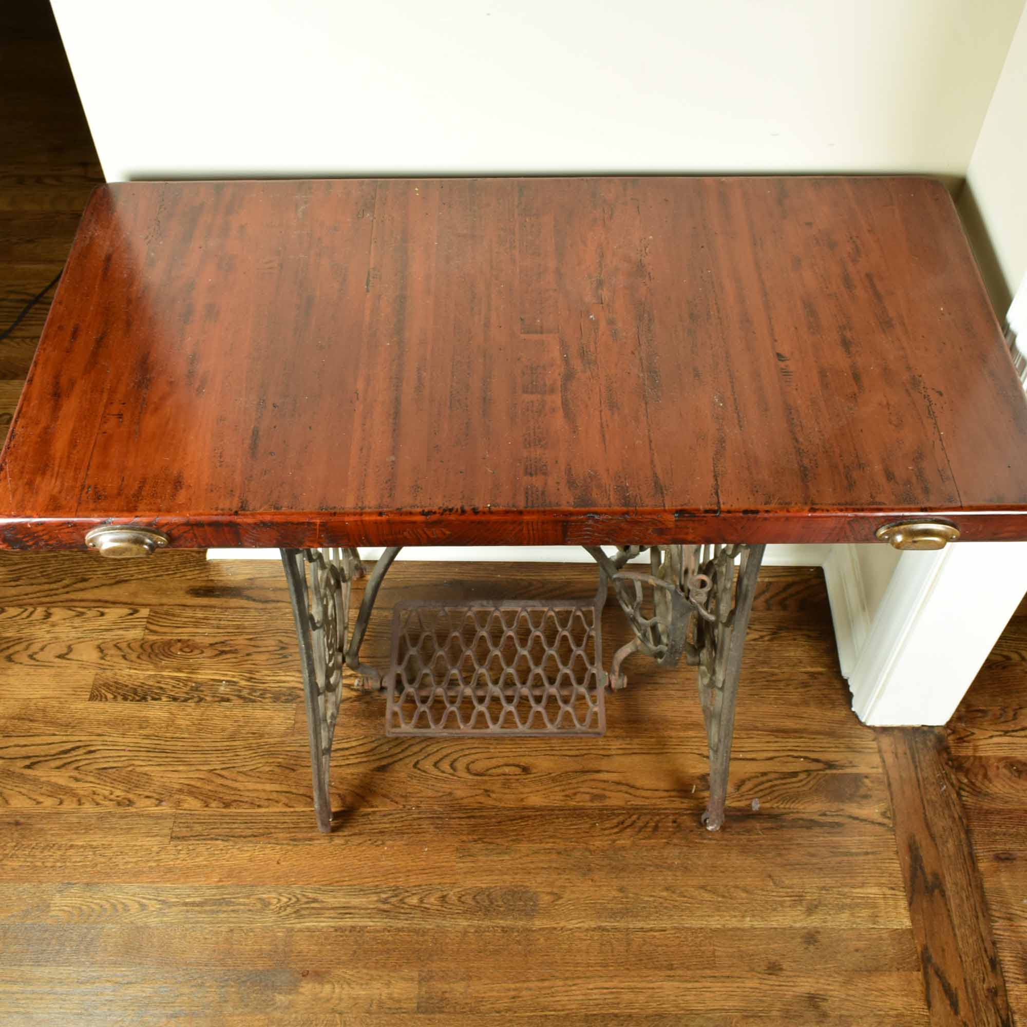 Repurposed Elements Console Table