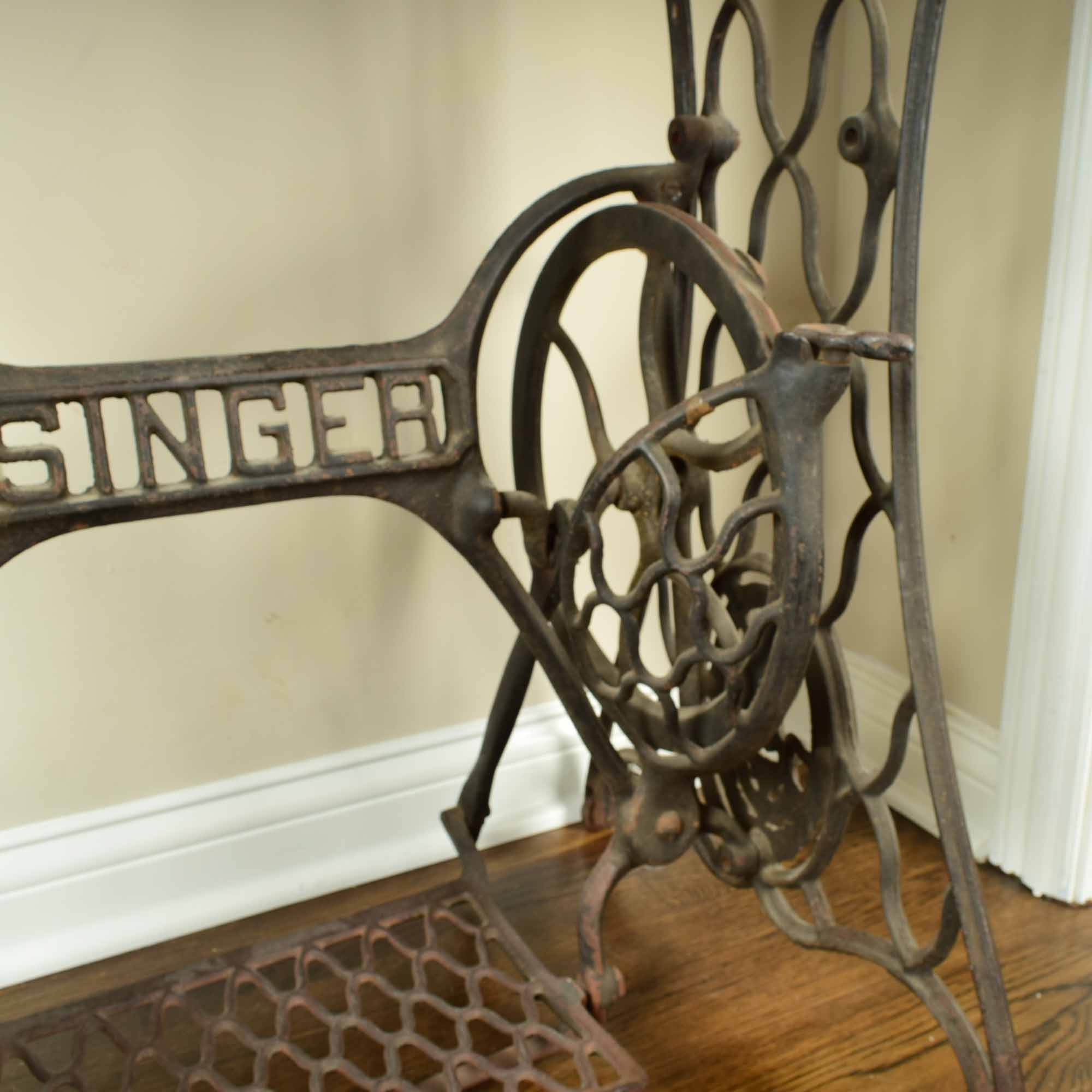 Repurposed Elements Console Table