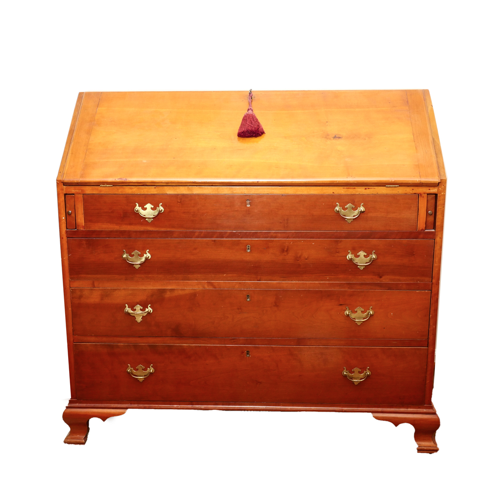 Queen Anne Style Pennsylvania Cherry Secretary