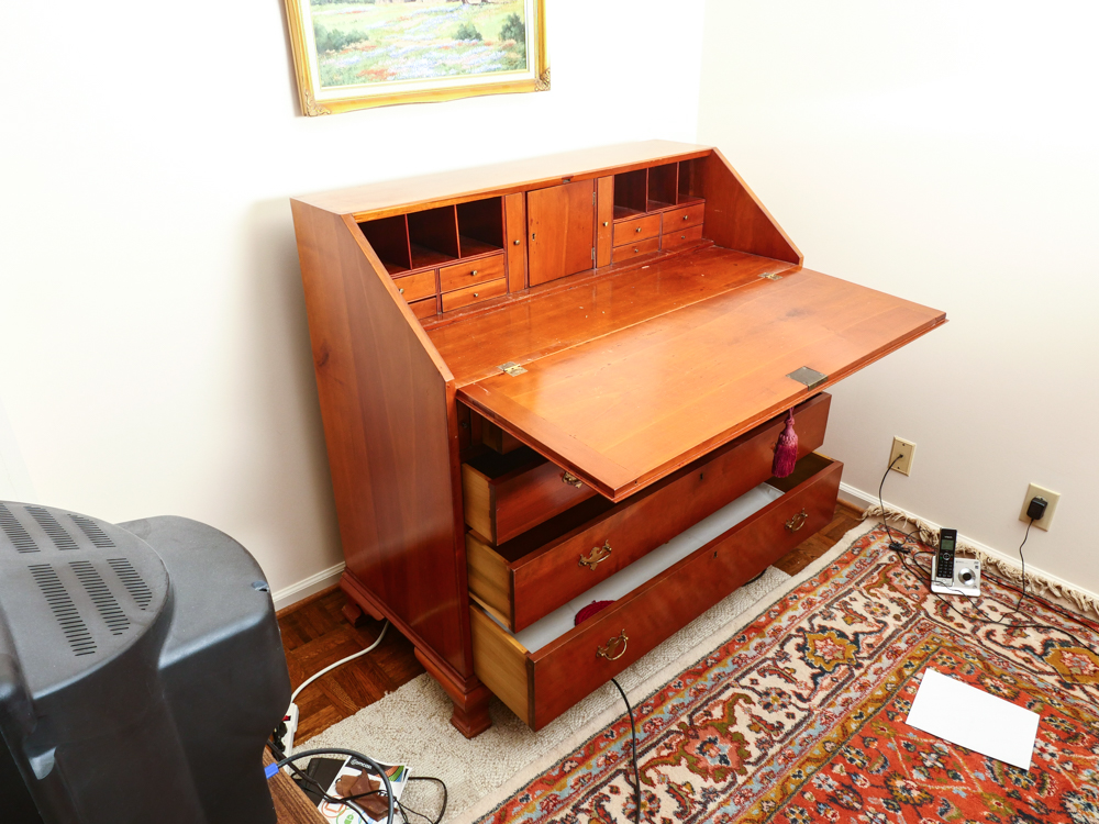 Queen Anne Style Pennsylvania Cherry Secretary