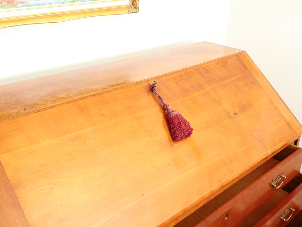 Queen Anne Style Pennsylvania Cherry Secretary